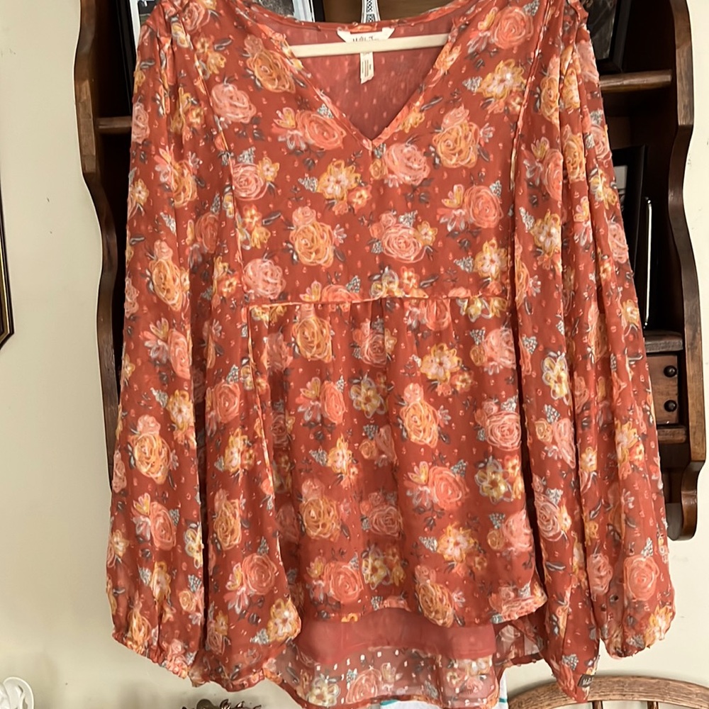 MATILDA JANE Botanical Beauty Blouse, Size XXL, NWOT.
